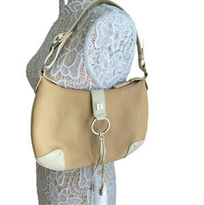 Kem white/beige similar to Chloe shoulder bag made in Italy